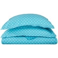 thumbnail image 1 of 600-Thread Count Cotton-Rich Wrinkle-Resistant Polka Dot Duvet Cover Set Grey / King/Cal King, 1 of 1