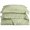 thumbnail image 1 of 600-Thread Count Cotton-Rich Wrinkle-Resistant Solid Duvet Cover and Pillow Sham Set Sage / Full/Queen, 1 of 1