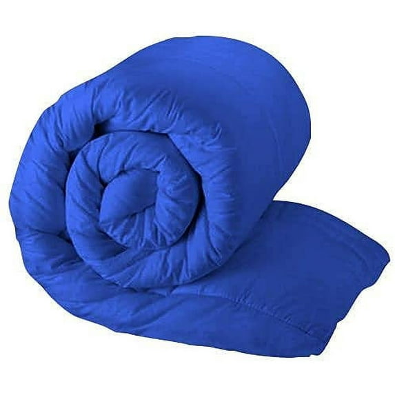 600 Thread Count Duvet Cover Set 3 Piece with Zipper - 100% Egyptian Cotton Comforters & Quilts Protectors and Pillowcases - Soft & Breatheable Blanket Covers - Royal Blue Solid, Twin.