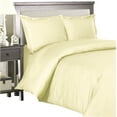 thumbnail image 1 of 600 Thread Count Egyptian Cotton 1-PCs Duvet Cover Only { Zipper Closure } Emperor, Ivory Stripe, 1 of 4