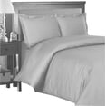 thumbnail image 1 of 600 Thread Count Egyptian Cotton 1-PCs Duvet Cover Only { Zipper Closure } Full/Queen, Silver Grey Stripe, 1 of 4