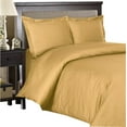 thumbnail image 1 of 600 Thread Count Egyptian Cotton 1-PCs Duvet Cover Only { Zipper Closure } Super King, Gold Stripe, 1 of 4