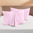 thumbnail image 1 of 600 Thread Count Egyptian Cotton 2-Piece Pillowcase Set with Envelope Closure, King Size (20" x 40") Lavender Stripe, 1 of 4