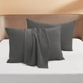 thumbnail image 1 of 600 Thread Count Egyptian Cotton 2-Piece Pillowcase Set with Envelope Closure, Queen Size (20" x 30") Elephant Grey Solid, 1 of 4
