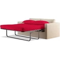 thumbnail image 1 of 600 Thread Count Pima Cotton Sleeper Sofa 4-PCs Sheet Set Full Sofa Size Red Stripe, Fits (5 Inch Deep) Sofa Bed Sheets, 1 of 6