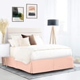 thumbnail image 1 of 600 Thread Count Egyptian Cotton Split Corner Bed Skirt – 14-Inch Drop, Tailored Fit 1-PC Bed Skirt, Full, Peach, 1 of 5