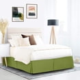 thumbnail image 1 of 600 Thread Count Egyptian Cotton Split Corner Bed Skirt – 19-Inch Drop, Tailored Fit 1-PC Bed Skirt, Grand King, Sage Green, 1 of 5
