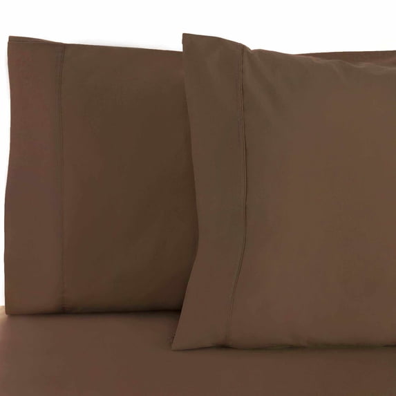 600-Thread-Count Pillowcases Set, Cotton Blend, 8 Colors Taupe / King