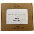 thumbnail image 1 of 600 Thread Count Sheet Sets,Made By Premium Organic, 100% Cotton, For Extra Deep Mattresses, Queen Size, White, 1 of 1