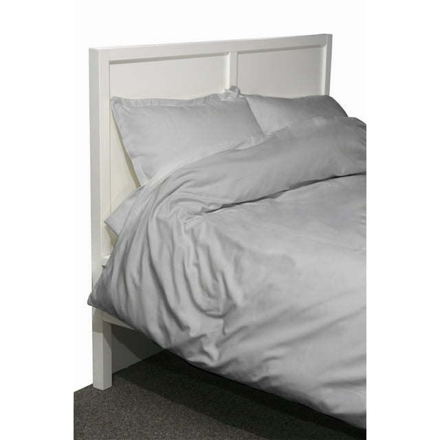 600 Thread Count Twil 2-Piece Gray Duvet Set, Twin