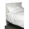 thumbnail image 1 of 600 Thread Count Twill 3-Piece White Duvet Set, Twin, 1 of 4