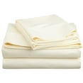 thumbnail image 1 of 600 Thread-Count Wrinkle-Resistant Cotton-Blend Sheet Set Ivory / Cal King, 1 of 1