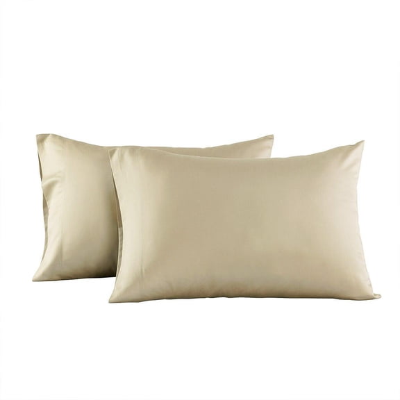 600 Thread count Cool Tencel Lyocell Pilllowcases by Abripedic™-King Size Pillowcase Set -Taupe