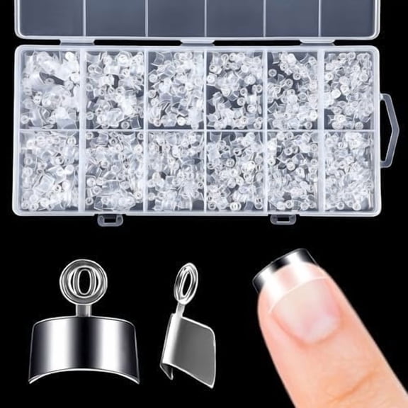 600 count Extra Short Square Tips, 12 Sizes Half Cover Square Nails Tips Clear Salon Quality Press Nails for Extension, Salon and DIY
