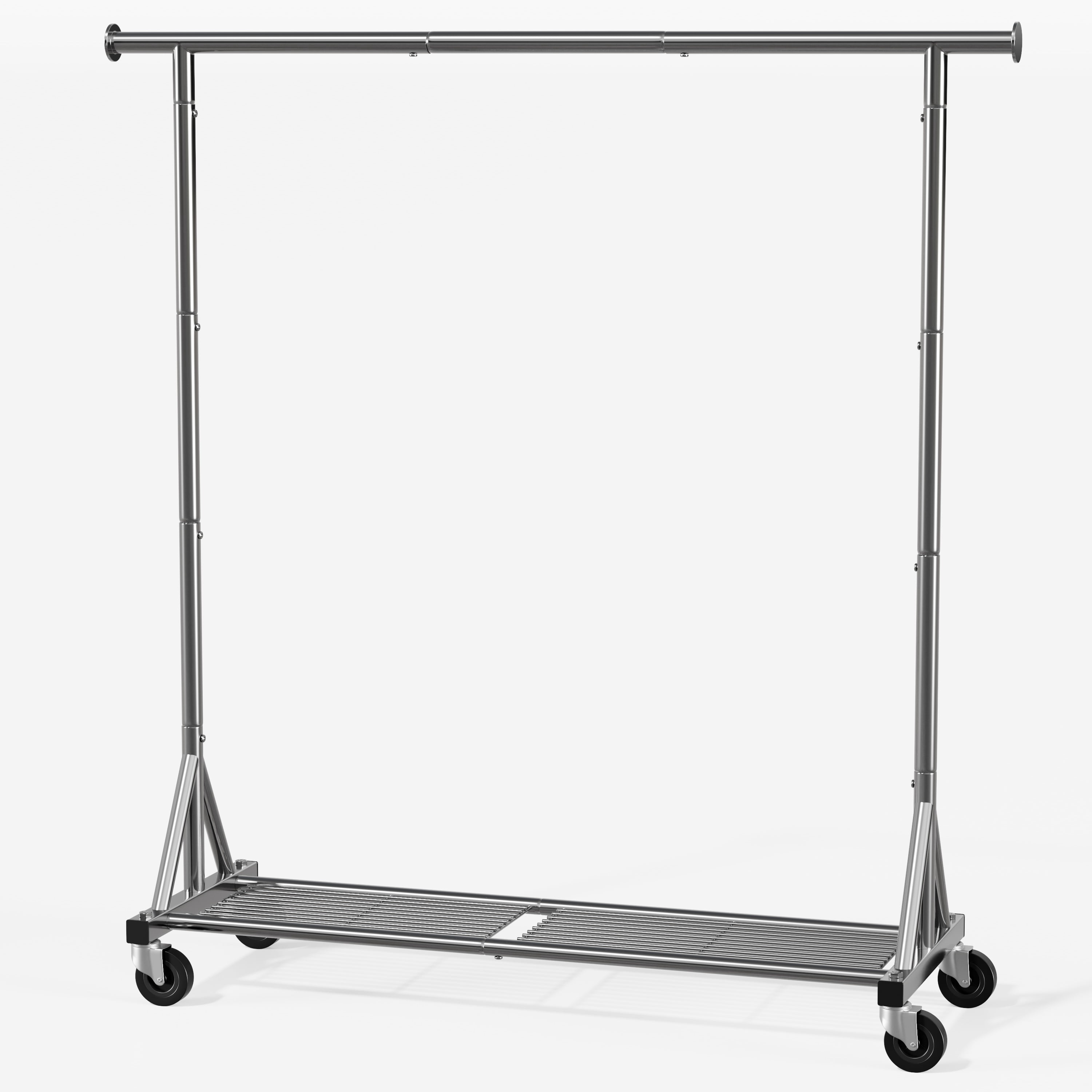Mr IRONSTONE Heavy Duty Clothes Rack, Commercial Grade Rolling Garment ...