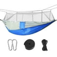 thumbnail image 1 of (600 lbs) Load Single & Double Camping Hammock with Mosquito Net Portable Parachute Nylon Hammock for Hiking Backpacking Survival Travel Beach Backyard, 1 of 6