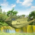 thumbnail image 1 of (600 lbs) Load Single & Double Camping Hammock with Mosquito Net Portable Parachute Nylon Hammock for Hiking Backpacking Survival Travel Beach Backyard, 1 of 5