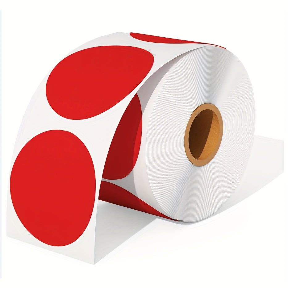 600-pack 2 diameter self-adhesive circle thermal labels-durable, fast ...