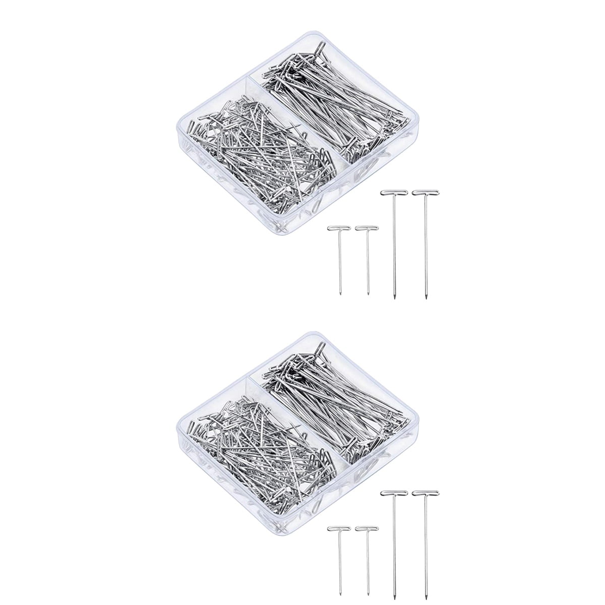 600 pcs 51MM and 38MM Wig TPins Simple Metal Wig TPins Set Modelling
