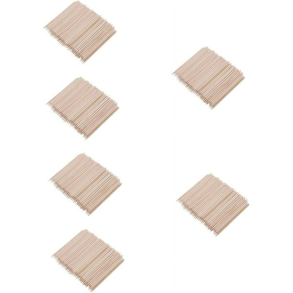 600 pcs Nail Art Wood Sticks 2 end Nail Wooden Sticks Wood Cuticle Pusher Bulk Orange Wood Stick for Nails Orange Wood Stick cutile Wood Cuticle Stick Wooden Nail Head Nail Bamboo