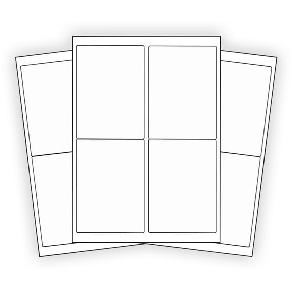 (6000) 4 x 5 EcoSwift Laser/Ink Address Shipping Adhesive Labels 4 per sheet