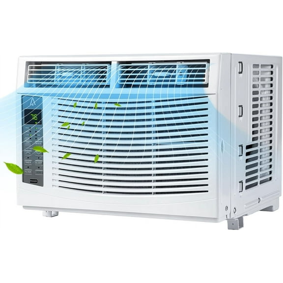 6000 BTU WiFi Smart Window Air Conditioner,Energy Saving, Quiet Operation,Efficient Cooling, Remote Controlled,Fast Cooling for Rooms Up to 250 Sq Ft,Ideal for Bedrooms & Workspaces