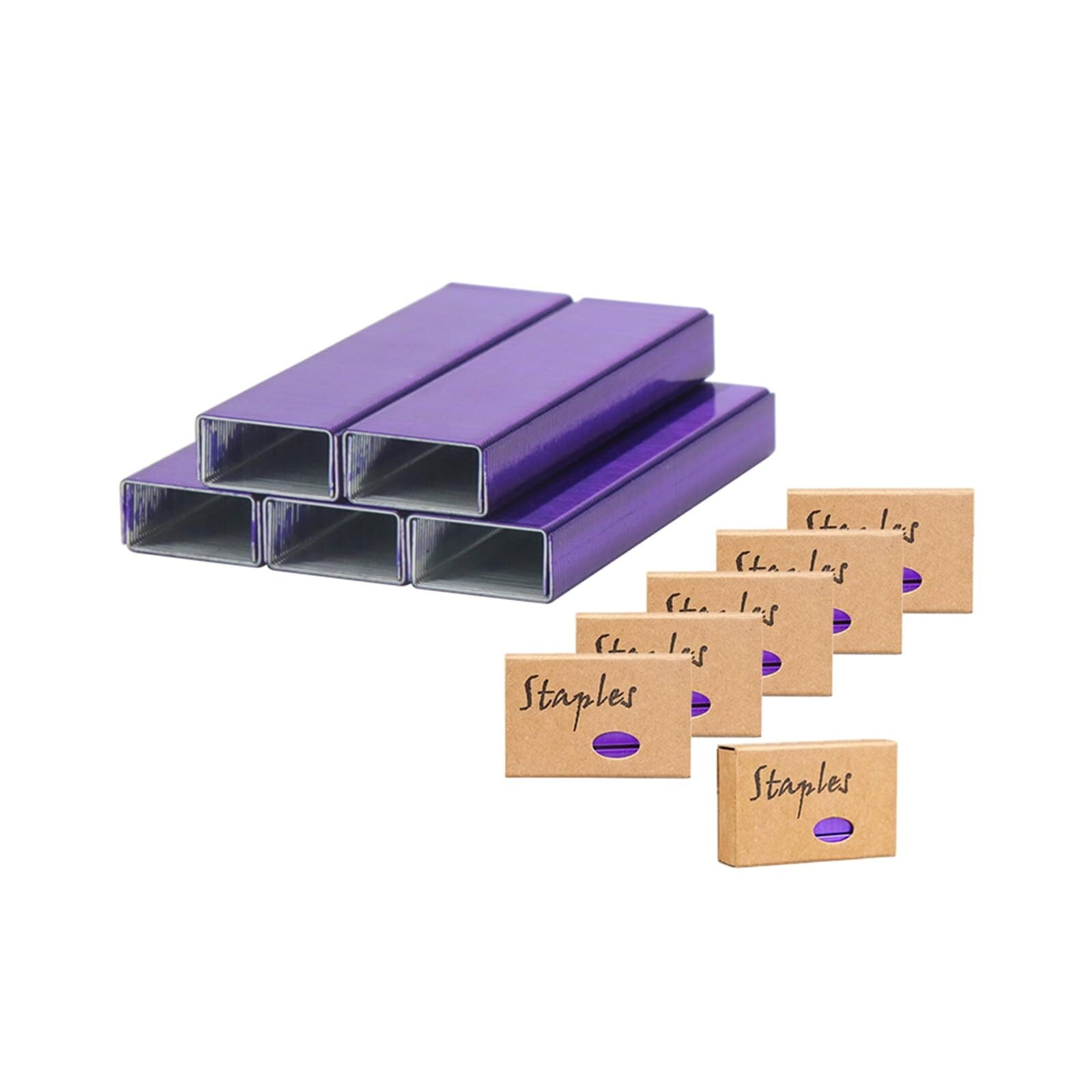 6000 Colored Staples Colorful 26/6 Standard Staple for Desk Manual ...