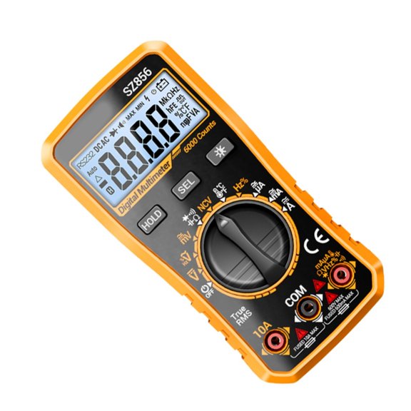 6000 Counts SZ856 Digital Multimeter With NCV Tester And Double Fuses Protections For Professional Use