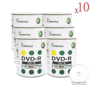 6000 Pack Smartbuy 16X DVD-R 4.7GB 120Min White Top Non-Printable Data Blank Media Recordable Disc