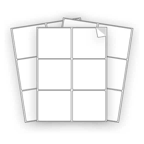 6000 Shipping Labels 4 x 3 1/3 inches Mailing Address Blank White Self Adhesive for Laser Inkjet Printer 4 x 3.33