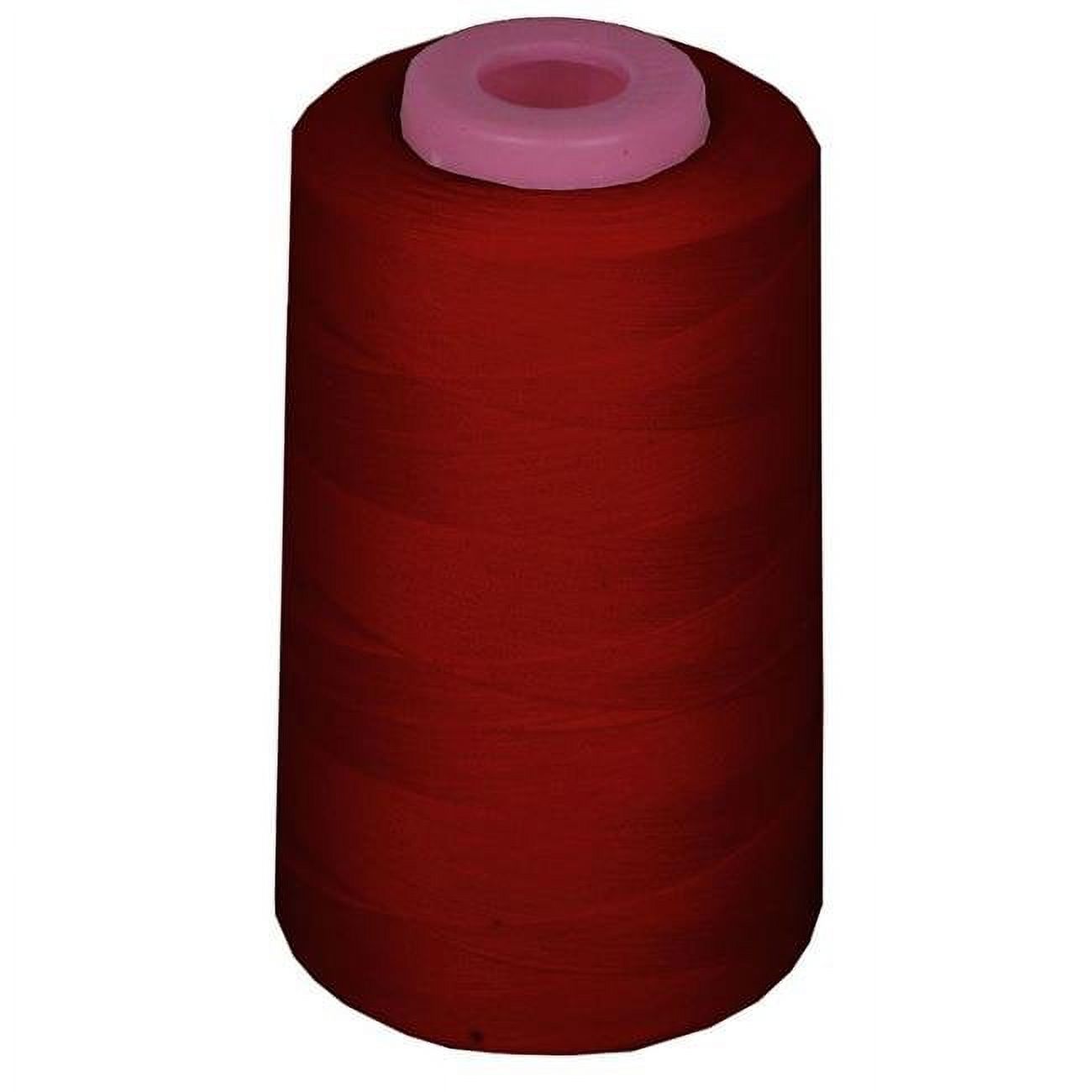 6000 Yards 100 Percent Polyester Cone Serger Thread, Burgundy A200
