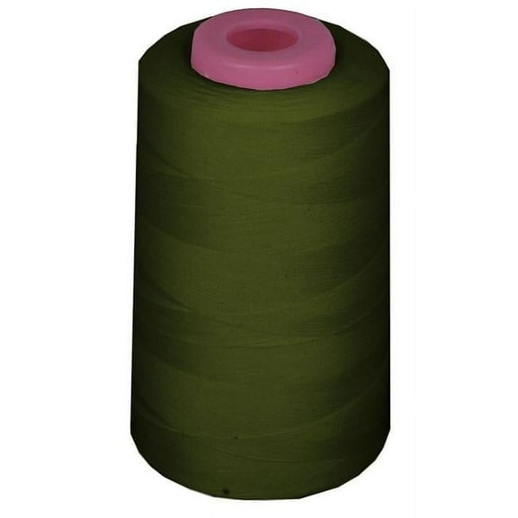 6000 Yards 100 Percent Polyester Cone Serger Thread, Olive - A621