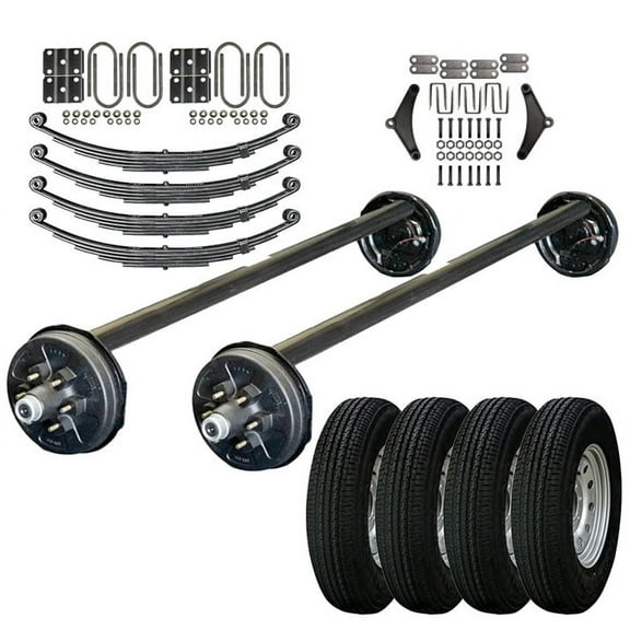6000 lb Heavy Duty Tandem Axle TK Trailer Kit - 12k Capacity - (Drop Original Series), 85/00 (Loose Spring Seats)