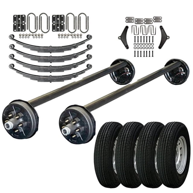 6000 lb Heavy Duty Tandem Axle TK Trailer Kit - 12k Capacity - (Drop ...