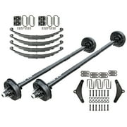6000 lb TK Tandem Axle Heavy Duty Kit with Suspension - 12K Capacity, 73" Hubface 58" Spring Center