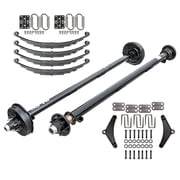 6000 lb TK Tandem Axle Light Duty Kit with Suspension - 12K Capacity, 73" Hubface 58" Spring Center