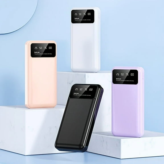 60000mAh Large-capacity Portable Power Bank with LED Power Display, Multiple Output Ports, Charges Android & Mobile Devices - Outdoor Emergency Power Supply, Battery Pack