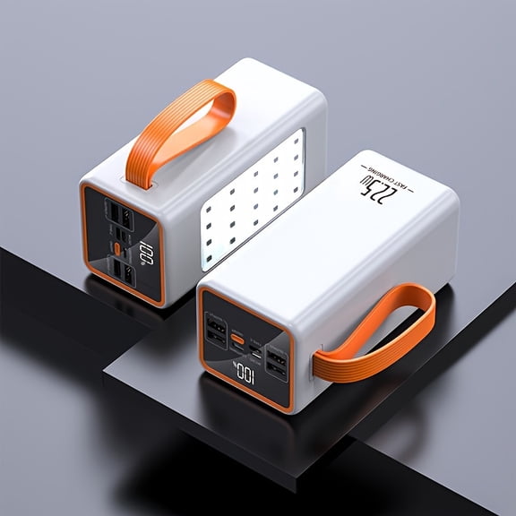 60000mAh Portable Charger with LED Display & Camping Light - Ultra High Capacity Power Bank for iPhone, Android, Outdoor Emergency Backup Battery Pack