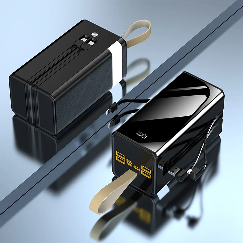 60000mAh Power Bank with Super Fast Charging and Builtin Dual Line