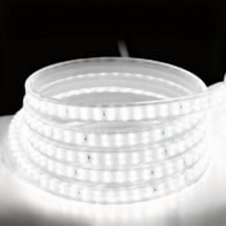 6000K 120V LED Strip Light, 150FT 9000LED Waterproof for Outdoor Indoor, Every 1.5ft Cuttable Lighting Rope Light, 17.5x7.8mm ETL Listed,White