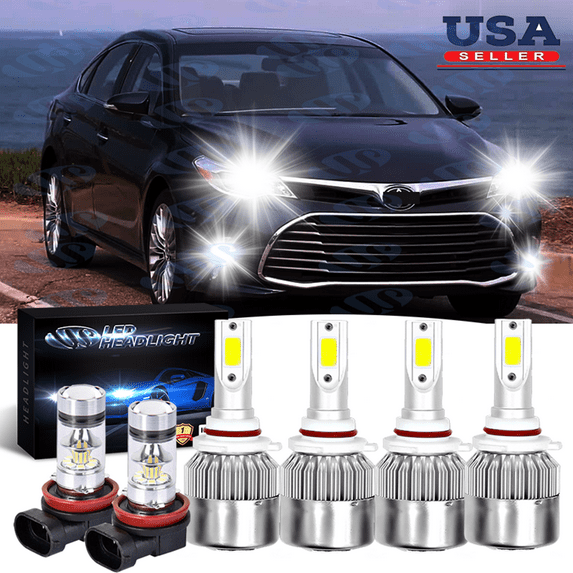 6000K For Toyota Venza 2009-2016 -6x LED Headlights High Low Fog Light Bulbs Kit