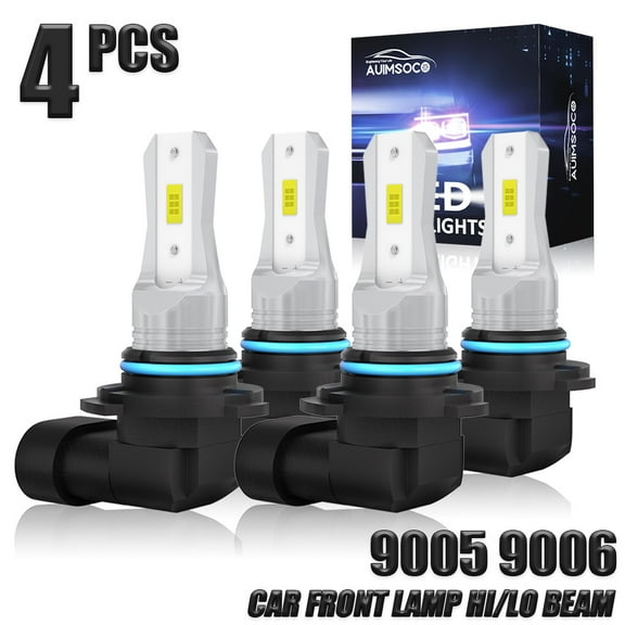 6000K Led Car Front Beam Bulbs High&Low Lights For Honda Civic Sedan 4-Door 2004-2015 50000 Hours Lifespan Plug-N-Play