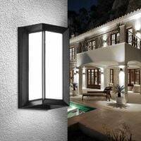 6000K Outdoor Wall Lamp, 18W Aluminum Outdoor Wall Lamp LED Outdoor Wall Lamps IP65 Anthracite Lighting Decoration Light For Courtyard Garden Terrace Near Wall Path