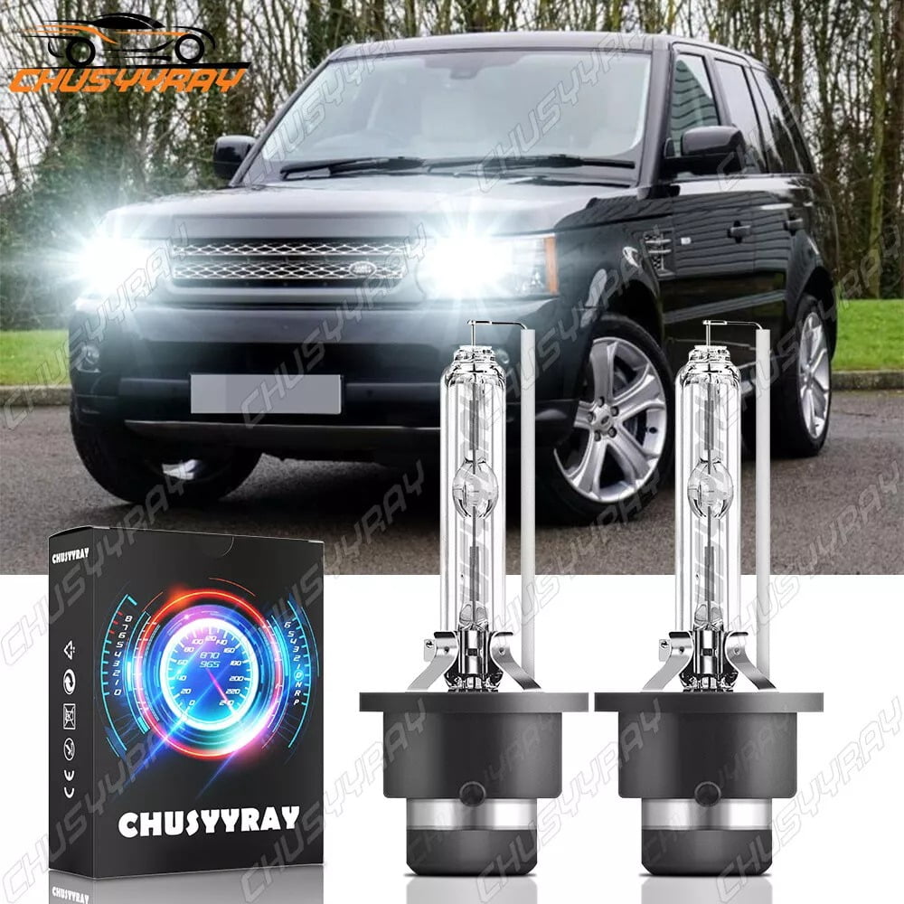 Range Rover Light Bulbs 6000K White HID Headlight High & Low Beam Bulbs for Range Rover Sport ...