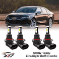 thumbnail image 1 of 6000K White LED Headlight Bulbs Combo Kit For Chevrolet Impala 2014-2020, 1 of 12