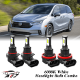 thumbnail image 1 of 6000K White LED Headlight Bulbs Combo Kit For Honda Odyssey 2011-2024, 1 of 12