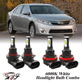 thumbnail image 1 of 6000K White LED Headlight Bulbs Combo Kit For Toyota Camry 2007-2018, 1 of 12