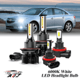 thumbnail image 1 of 6000K White LED Headlight Bulbs + Foglights Combo Kit For Chevy Cruze 2011-2015, 1 of 12