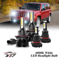 thumbnail image 1 of 6000K White LED Headlight Bulbs + Foglights Combo Kit For Jeep Patriot 2010-2017, 1 of 12