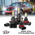 thumbnail image 1 of 6000K White LED Headlight Bulbs + Foglights Combo Kit For Nissan Sentra 2004-2012, 1 of 12
